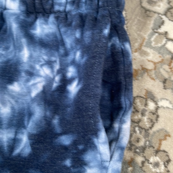 DANSKIN Cute Blue Tie Dye Sweat Shorts Size XS - Picture 4 of 7
